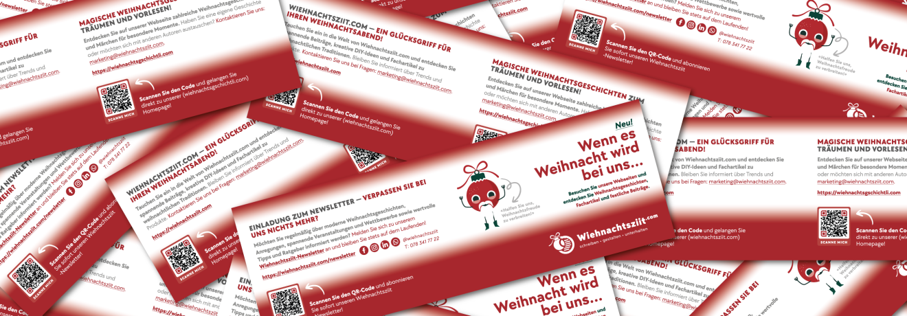 Helfen Sie uns, Weihnachtsfreude mittels Flyer, Visitenkarten und Plakate in ihrer Region zu verbreiten!